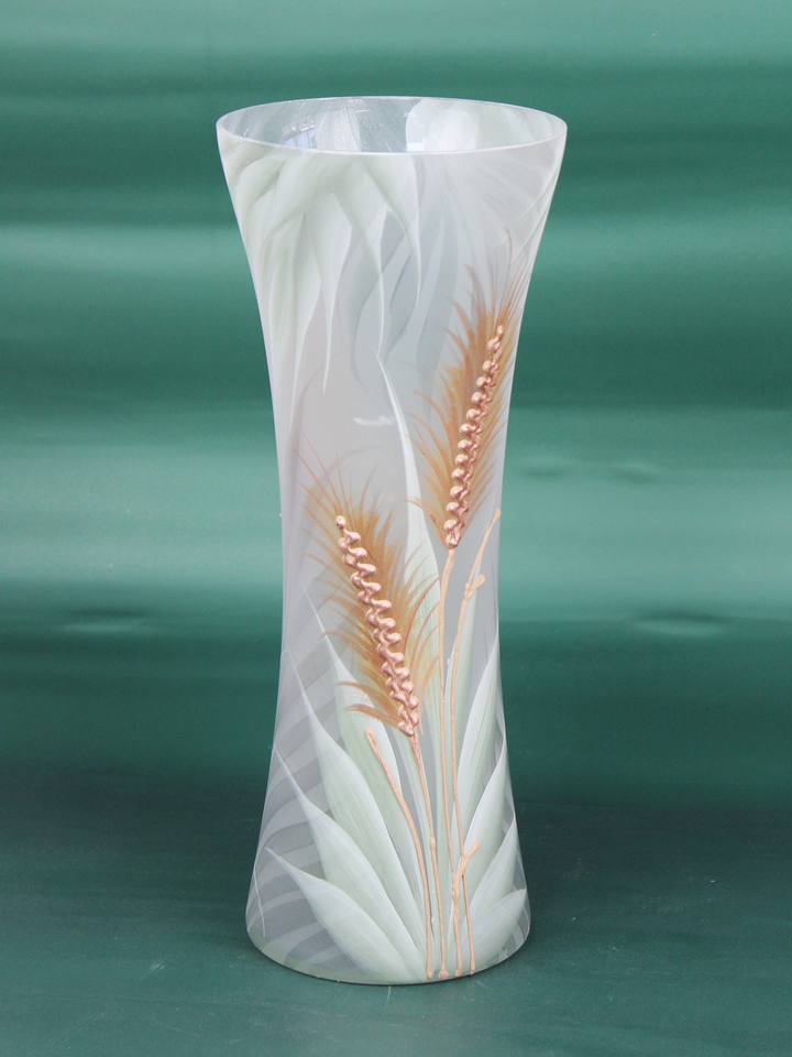 Light Green Hand-Painted Glass Floor Vase | Unique Art Decor - Premium  from Home Treasures - Just £103.99! Shop now at Home Treasures