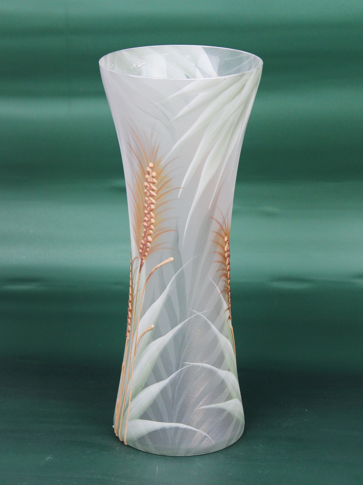 Light Green Hand-Painted Glass Floor Vase | Unique Art Decor - Premium  from Home Treasures - Just £103.99! Shop now at Home Treasures