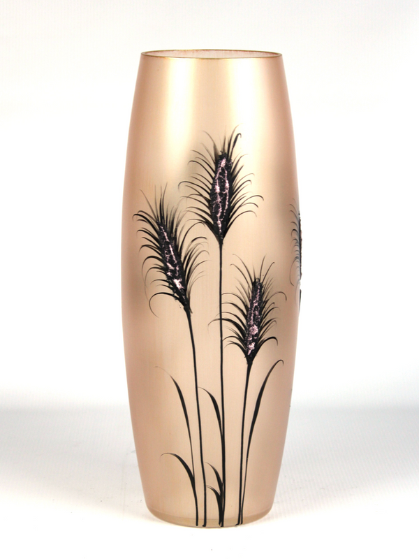 Hand-Painted Lilac Decorative Glass Vase - Elegant Floor Art Piece by B2 Studio - Premium  from Home Treasures - Just £59.99! Shop now at Home Treasures