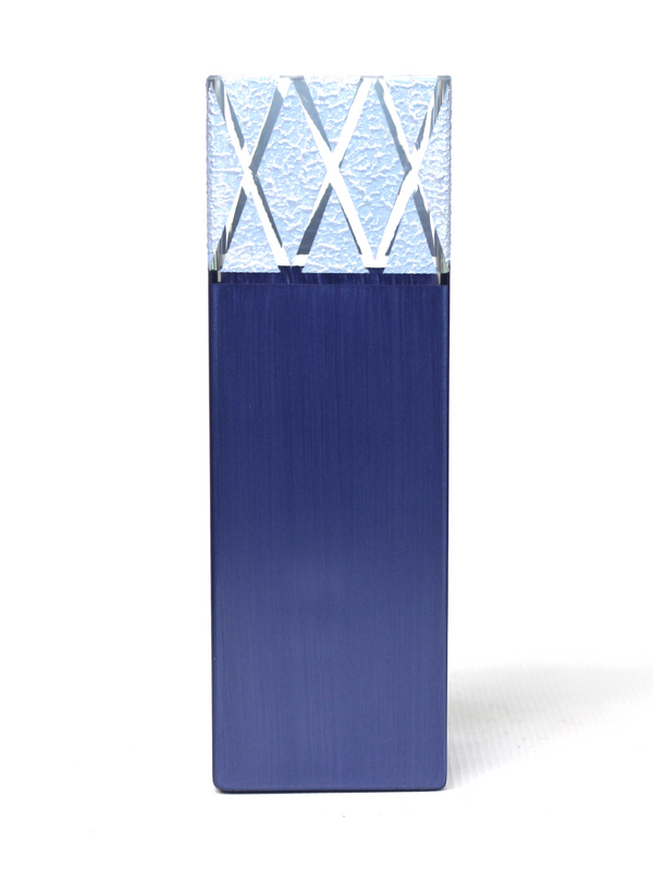 Hand-Painted Blue Art Glass Vase - Unique Table Decor, High-Quality Materials - Premium  from Home Treasures - Just £46.99! Shop now at Home Treasures