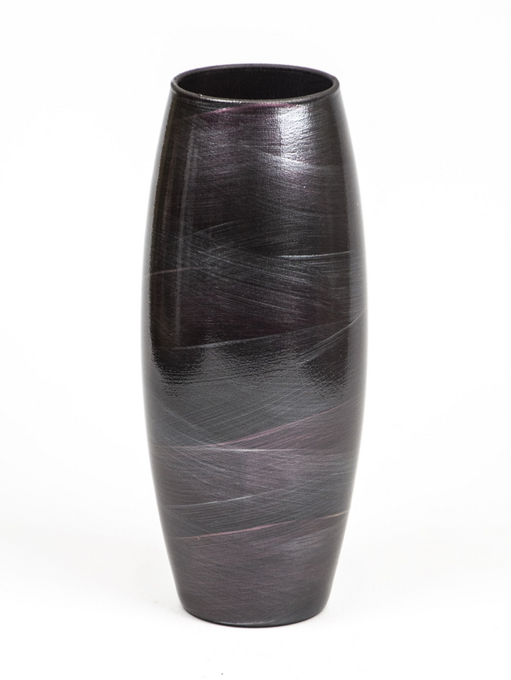 Handpainted Glass Vase for Flowers - Glossy Burgundy Painted Art - Elegant Interior Design Table Vase - Premium  from Home Treasures - Just £71.99! Shop now at Home Treasures