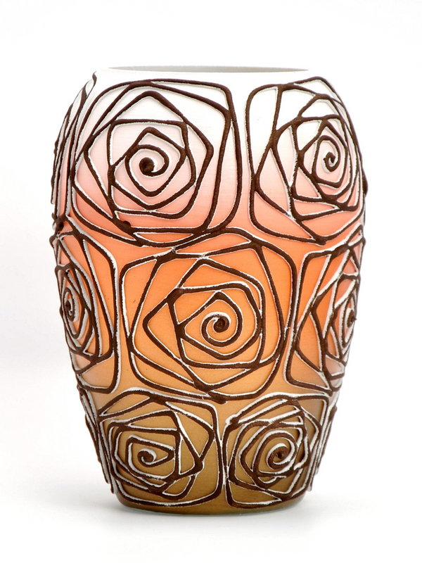 Handpainted Glass Art Bud Vase - 8 Inch | Unique Interior Design Home Decor - Premium  from Home Treasures - Just £74.99! Shop now at Home Treasures