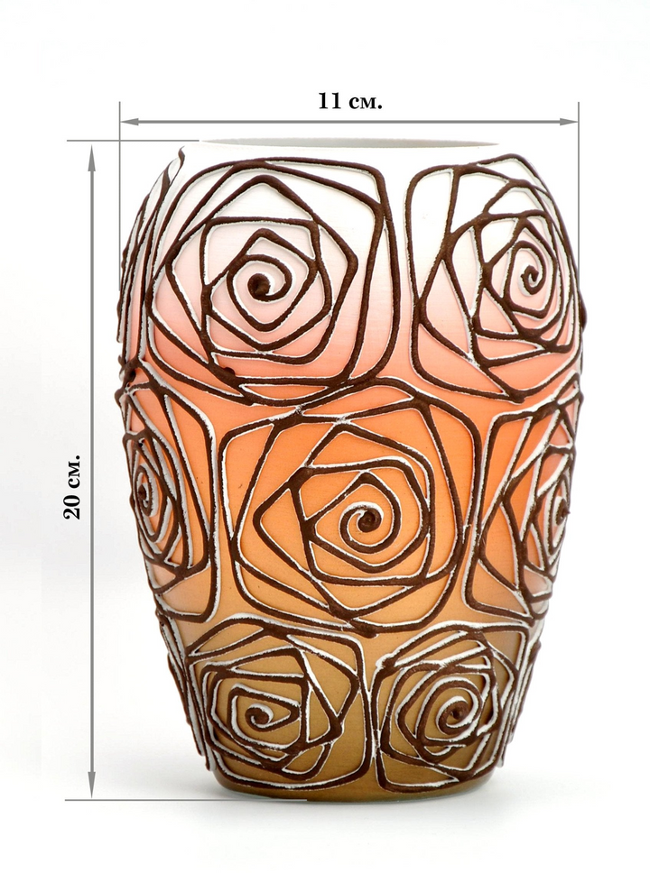 Handpainted Glass Art Bud Vase - 8 Inch | Unique Interior Design Home Decor - Premium  from Home Treasures - Just £74.99! Shop now at Home Treasures