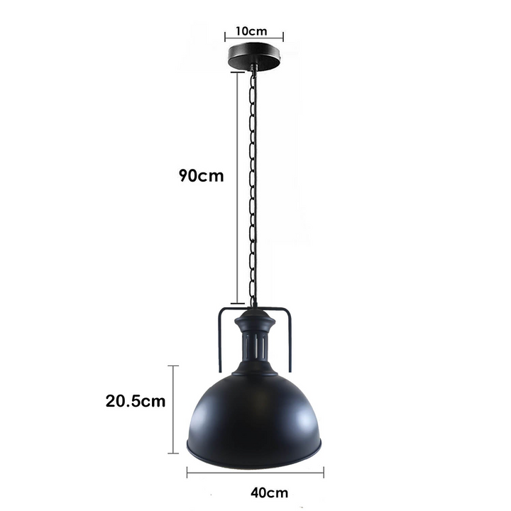 Industrial Style Ceiling Light Pendant Set - Metal Lampshade Chandelier for Kitchen, Loft, Living Room - Adjustable Hanging Loft Fitting - Vintage Retro Look - Premium  from Home Treasures - Just £39.99! Shop now at Home Treasures