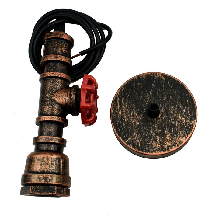 Steampunk Pipe Light with Balloon Cage - Vintage Industrial Pendant Light for Cafe, Bar, Kitchen, Restaurant & Bedroom - Premium  from Home Treasures - Just £24.99! Shop now at Home Treasures