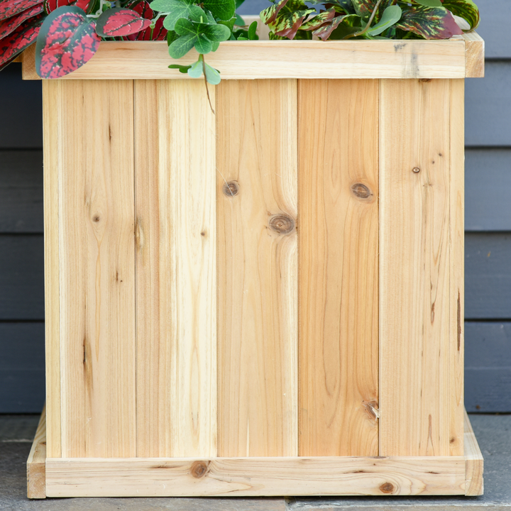 37L Wooden Garden Planter & Bench Combination Garden Raised Bed Patio Park Natural 176 x 38 x 40 cm - Premium  from Home Treasures - Just £82.99! Shop now at Home Treasures