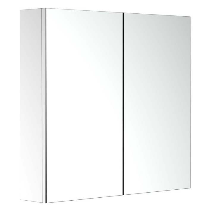 Elegant Stainless Steel Mirrored Bathroom Cabinet - 55 x 60 x 12cm | Space-Saving Storage Solution - Premium  from Home Treasures - Just £101.99! Shop now at Home Treasures