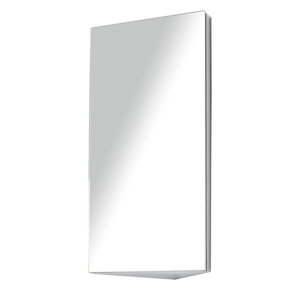 Stainless Steel Corner Mirror Storage Cabinet - 30 x 18.4 x 60cm, Space-Saving Bathroom Organizer with Ample Storage & Durable Construction - Premium  from Home Treasures - Just £79.99! Shop now at Home Treasures