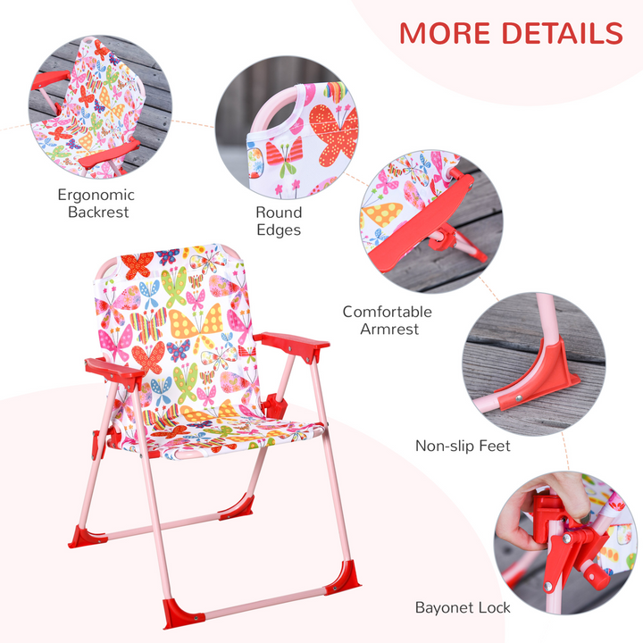 Children's Butterfly Bistro Table & Chair Set with Adjustable Parasol - Perfect for Outdoor Play - Premium  from Home Treasures - Just £51.99! Shop now at Home Treasures