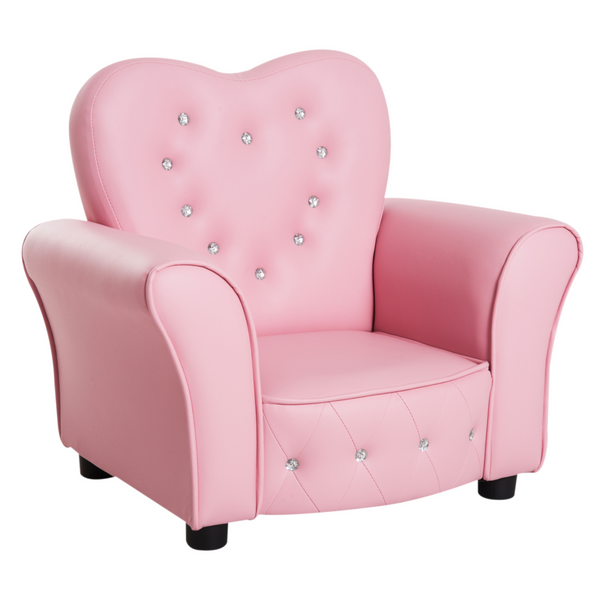 Elegant Princess Pink Children's Armchair - Perfect for Your Little One's Room - Premium  from Home Treasures - Just £77.99! Shop now at Home Treasures