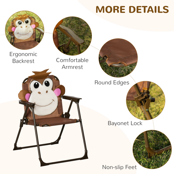 Children's Bistro Table and Chair Set with Adjustable Parasol (Monkey Design) - Perfect for Outdoor Play - Premium  from Home Treasures - Just £55.99! Shop now at Home Treasures