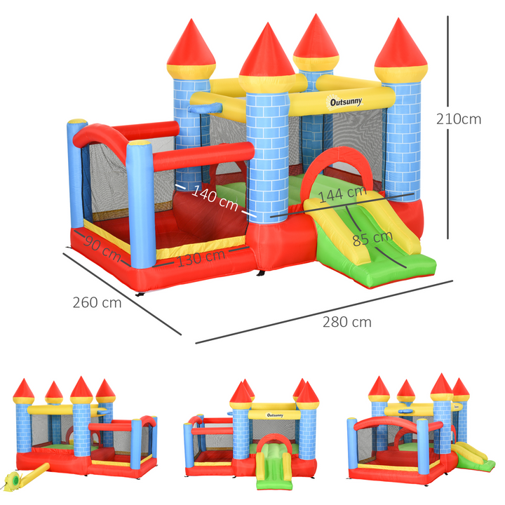 4 in 1 Bouncy Castle w/ Blower - Premium  from Home Treasures - Just £253.99! Shop now at Home Treasures