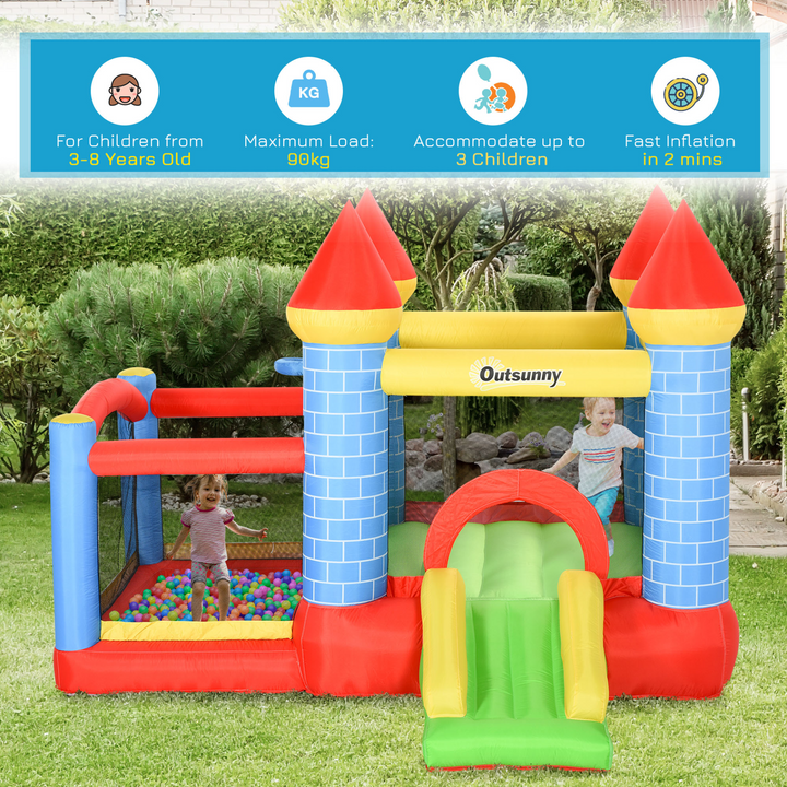 4 in 1 Bouncy Castle w/ Blower - Premium  from Home Treasures - Just £253.99! Shop now at Home Treasures