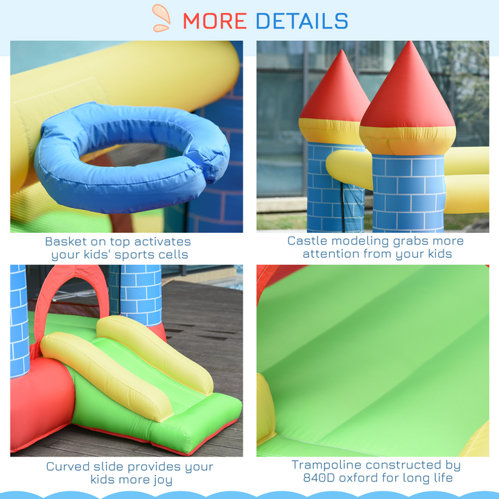 4 in 1 Bouncy Castle w/ Blower - Premium  from Home Treasures - Just £253.99! Shop now at Home Treasures