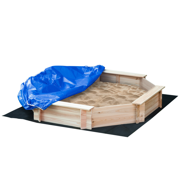 Children's Wooden Sand Pit with Protective Cover - Durable Outdoor Fun for Kids - Premium  from Home Treasures - Just £84.99! Shop now at Home Treasures