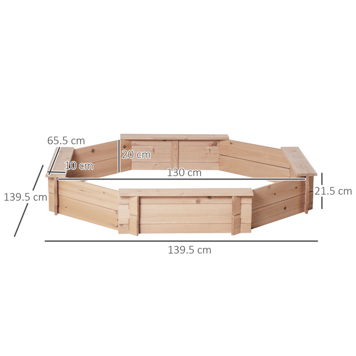 Children's Wooden Sand Pit with Protective Cover - Durable Outdoor Fun for Kids - Premium  from Home Treasures - Just £84.99! Shop now at Home Treasures