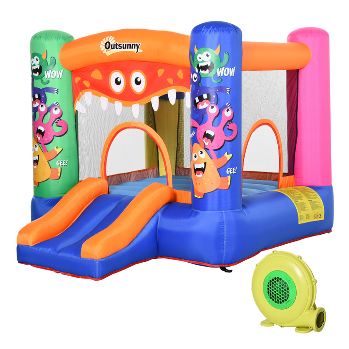 Children's Bouncey Castle House with Blower - Quick Inflate, Safe & Fun Outdoor Playset - Premium  from Home Treasures - Just £196.99! Shop now at Home Treasures