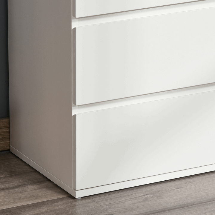 Modern White Chest of Drawers - 4 Spacious Drawers, 80 x 55 x 33cm, Minimalist Design for Bedroom & Home Storage - Premium  from Home Treasures - Just £116.99! Shop now at Home Treasures