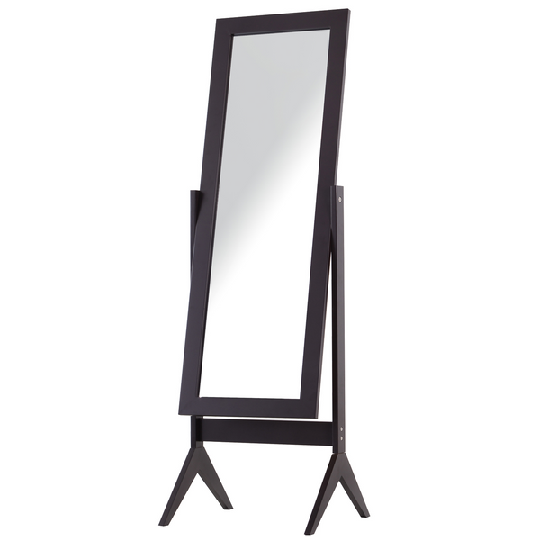 Freestanding Dressing Mirror - Adjustable Tall Full-Body Mirror for Bedroom, 148x47cm, Brown - Premium  from Home Treasures - Just £63.99! Shop now at Home Treasures