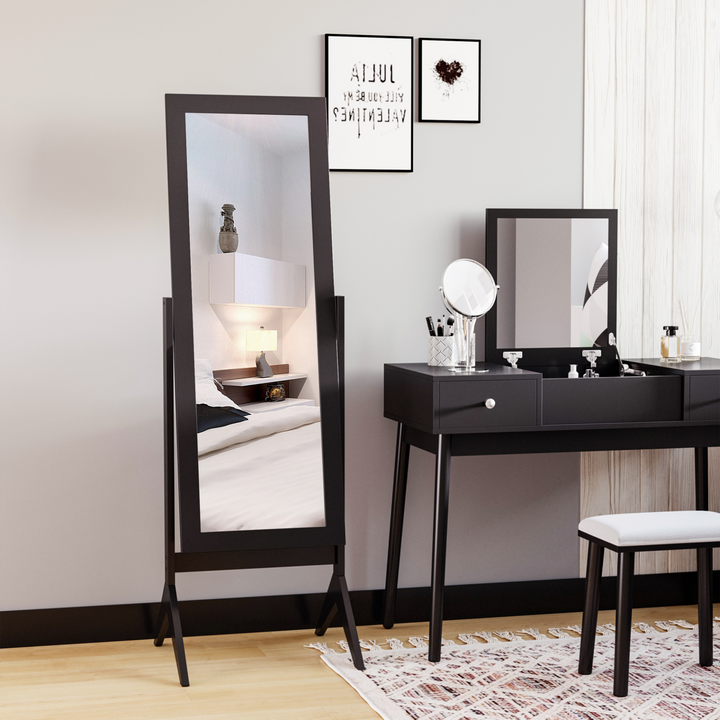 Freestanding Dressing Mirror - Adjustable Tall Full-Body Mirror for Bedroom, 148x47cm, Brown - Premium  from Home Treasures - Just £63.99! Shop now at Home Treasures