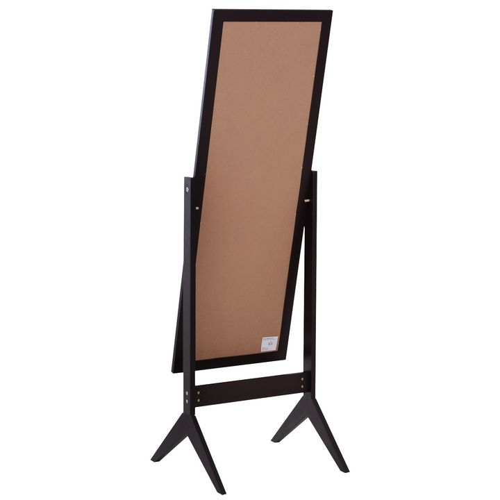 Freestanding Dressing Mirror - Adjustable Tall Full-Body Mirror for Bedroom, 148x47cm, Brown - Premium  from Home Treasures - Just £63.99! Shop now at Home Treasures