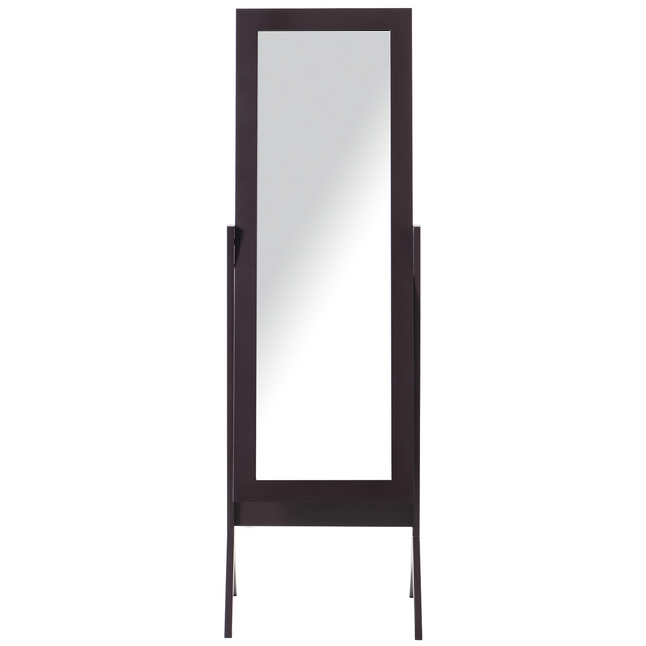 Freestanding Dressing Mirror - Adjustable Tall Full-Body Mirror for Bedroom, 148x47cm, Brown - Premium  from Home Treasures - Just £63.99! Shop now at Home Treasures