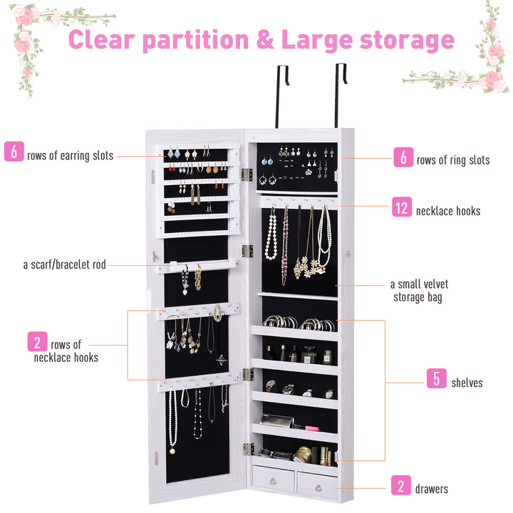 Elegant Grey Wall Mounted Mirrored Storage Cabinet - Lockable with LED Lights - Premium  from Home Treasures - Just £95.99! Shop now at Home Treasures