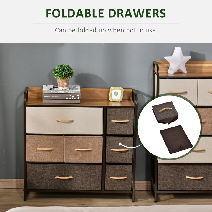 Fabric Chest of Drawers 3-Tier w/ Steel Frame & Wooden Top - Premium  from Home Treasures - Just £97.99! Shop now at Home Treasures