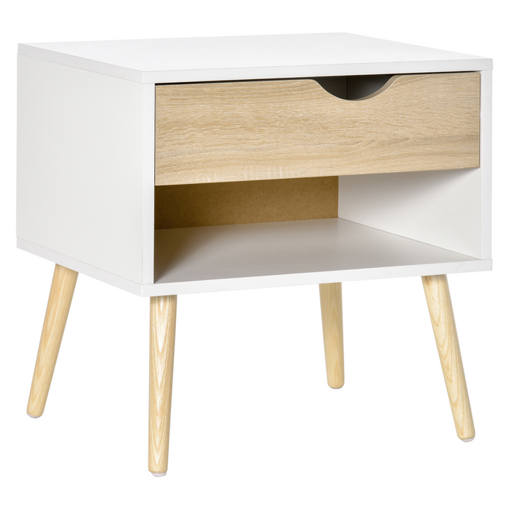 Modern Nightstand with Drawer and Shelf | Sleek Bedside Table for Your Bedroom - Premium  from Home Treasures - Just £47.99! Shop now at Home Treasures