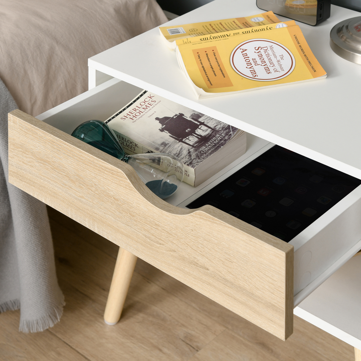 Modern Nightstand with Drawer and Shelf | Sleek Bedside Table for Your Bedroom - Premium  from Home Treasures - Just £47.99! Shop now at Home Treasures