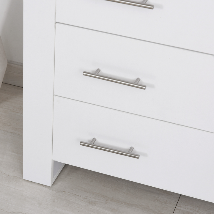 Elegant 4-Drawer Storage Cabinet for Bedroom & Living Room - White, Freestanding with Metal Handles - Premium  from Home Treasures - Just £141.99! Shop now at Home Treasures