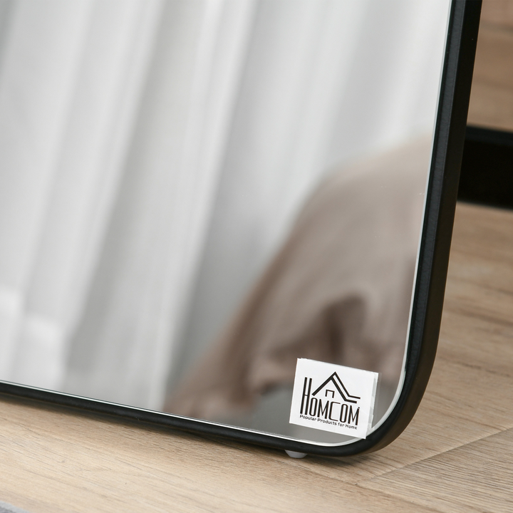 Full Length Freestanding & Wall Mounted Mirror, Tall Full Body Mirror for Bedroom & Hallway, Black - 160x37cm - Premium  from Home Treasures - Just £98.99! Shop now at Home Treasures