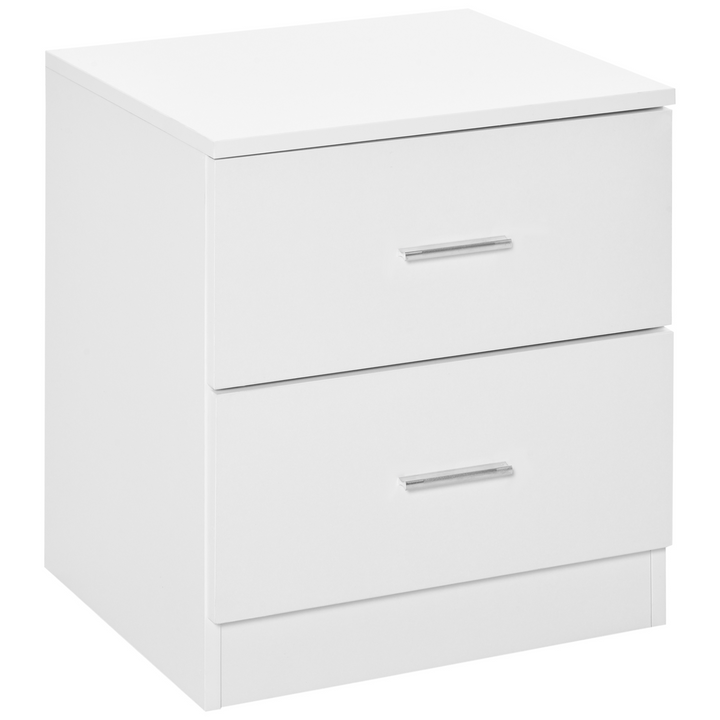 Modern Bedside Table with 2 Drawers – Sleek Nightstand & Side Storage Unit for Bedroom and Living Room - Premium  from Home Treasures - Just £48.99! Shop now at Home Treasures