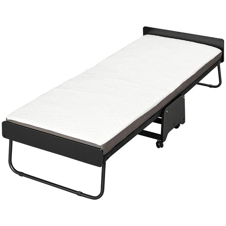 Folding Bed with Memory Foam Mattress - Portable Guest Bed 200 x 80 x 41cm, Space-Saving Design, Comfortable Sleep Solution - Premium  from Home Treasures - Just £200.99! Shop now at Home Treasures