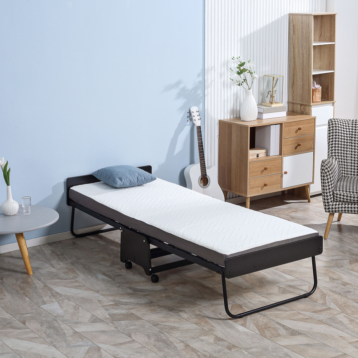 Folding Bed with Memory Foam Mattress - Portable Guest Bed 200 x 80 x 41cm, Space-Saving Design, Comfortable Sleep Solution - Premium  from Home Treasures - Just £200.99! Shop now at Home Treasures