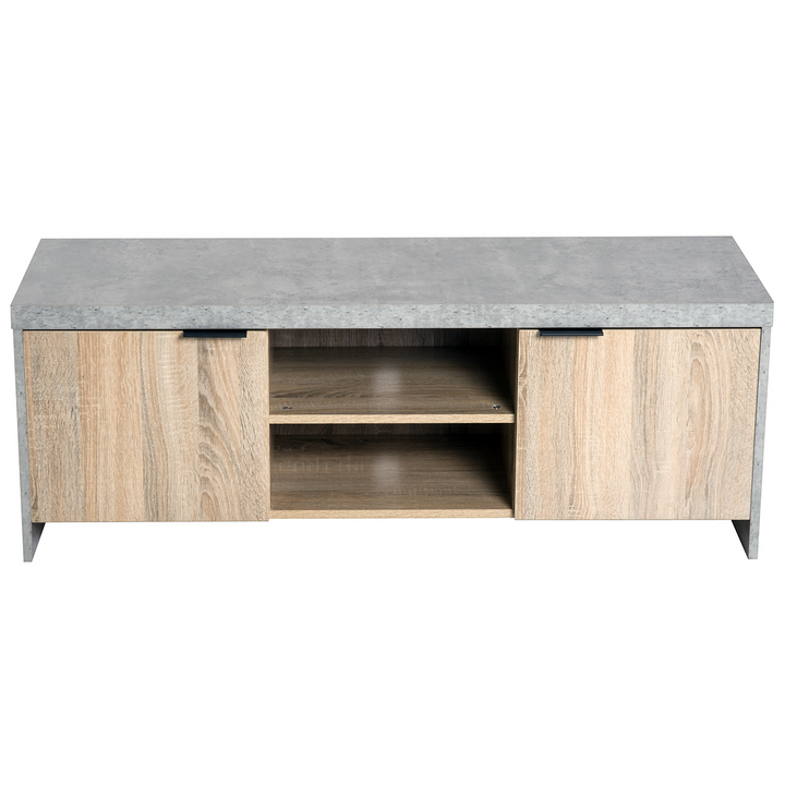 Minimalist Wooden TV Stand 120x40x44cm - Modern Entertainment Center with Storage - Premium  from Home Treasures - Just £85.99! Shop now at Home Treasures