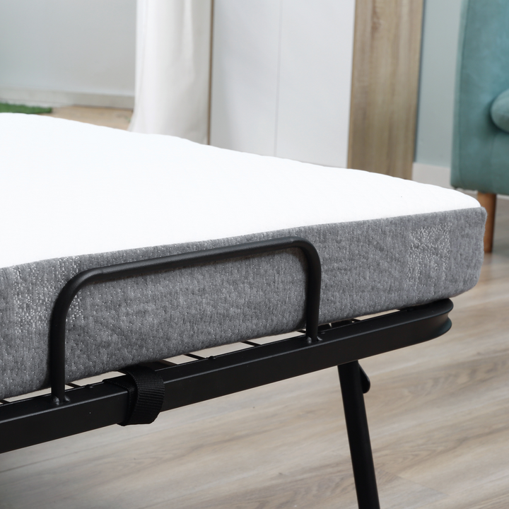 Portable Folding Bed with 10cm Thick Mattress - Ultimate Comfort, Easy Mobility, & Compact Storage - Premium  from Home Treasures - Just £200.99! Shop now at Home Treasures