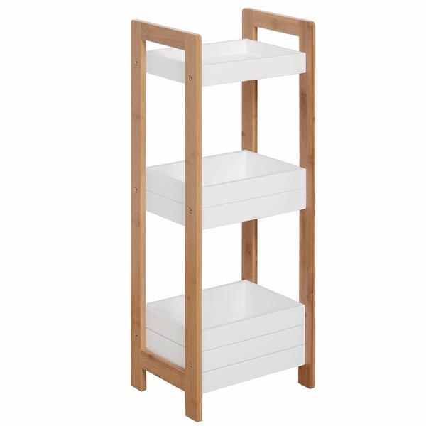 3-Tier Bamboo Bathroom Rack | Multi-Purpose Storage Shelf | Durable & Space-Saving Design - Premium  from Home Treasures - Just £52.99! Shop now at Home Treasures