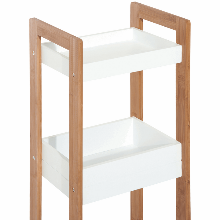 3-Tier Bamboo Bathroom Rack | Multi-Purpose Storage Shelf | Durable & Space-Saving Design - Premium  from Home Treasures - Just £52.99! Shop now at Home Treasures