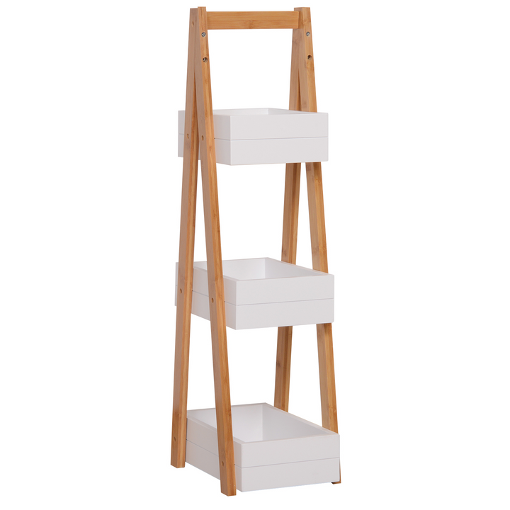 Modern A-Frame 3-Tiered Storage Rack - Perfect for Bathroom, Kitchen, and Living Room - Premium  from Home Treasures - Just £37.99! Shop now at Home Treasures