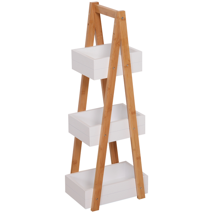 Modern A-Frame 3-Tiered Storage Rack - Perfect for Bathroom, Kitchen, and Living Room - Premium  from Home Treasures - Just £37.99! Shop now at Home Treasures