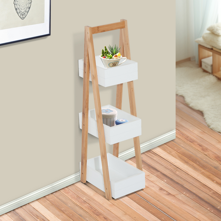 Modern A-Frame 3-Tiered Storage Rack - Perfect for Bathroom, Kitchen, and Living Room - Premium  from Home Treasures - Just £37.99! Shop now at Home Treasures