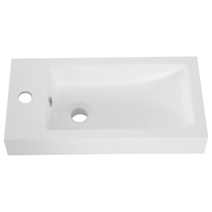 Compact Under Sink Bathroom Vanity Unit with Ceramic Basin Sink (White) - Space-Saving Design, Soft Closing Doors, and Extra Storage - Premium  from Home Treasures - Just £130.99! Shop now at Home Treasures