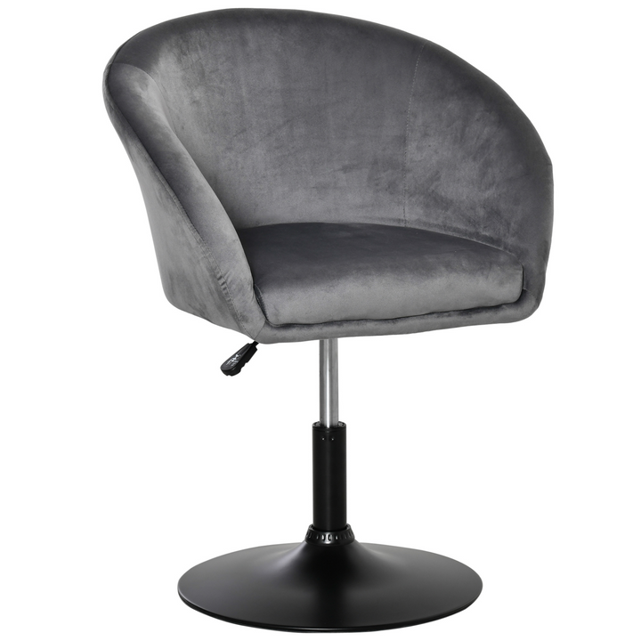 Adjustable Swivel Bar Stool - Stylish Grey Fabric Dining Chair with Tub Seat & Back Support - Premium  from Home Treasures - Just £100.99! Shop now at Home Treasures