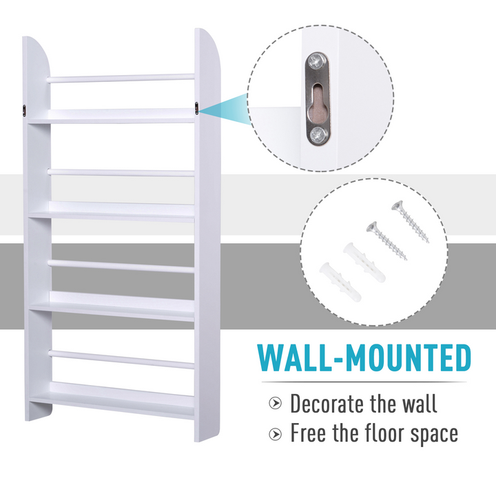 Wood Wall/Standing Magazine Holder & Book Rack Shelf | 4 Tiers | Space-Saving & Water-Resistant | Ideal for Home & Office Decor - Premium  from Home Treasures - Just £53.99! Shop now at Home Treasures