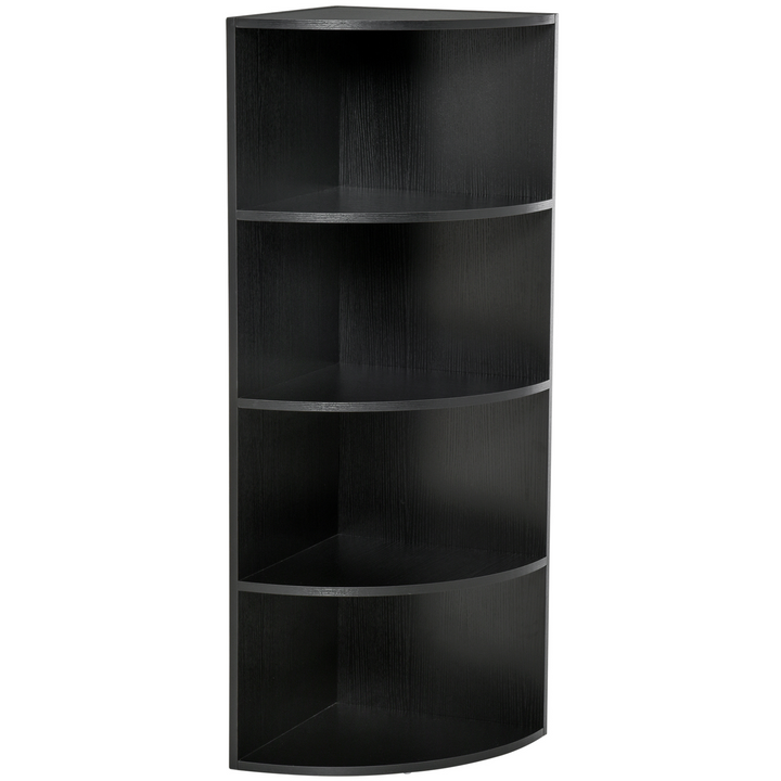 Tiered Corner Bookshelf (Black) - Space-Saving, Stylish, and Sturdy Storage Solution for Your Home - Premium  from Home Treasures - Just £56.99! Shop now at Home Treasures