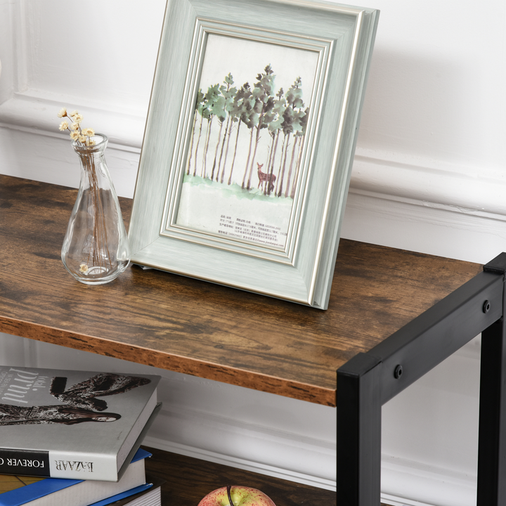 Rustic Industrial Bookshelf with Storage Cabinet - 3-Tier with Doors, 120 x 70 x 30cm, Metal Frame & Adjustable Feet - Premium  from Home Treasures - Just £97.99! Shop now at Home Treasures