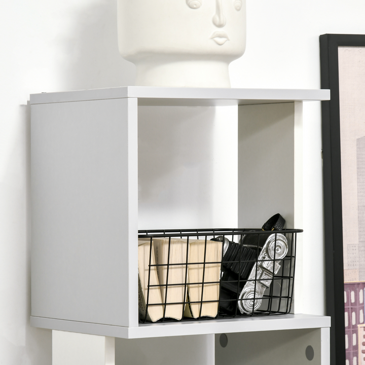 Modern 5-Tier Bookshelf, Freestanding Bookcase Storage Shelving for Living Room Home Office Study, Light Grey - Premium  from Home Treasures - Just £52.99! Shop now at Home Treasures