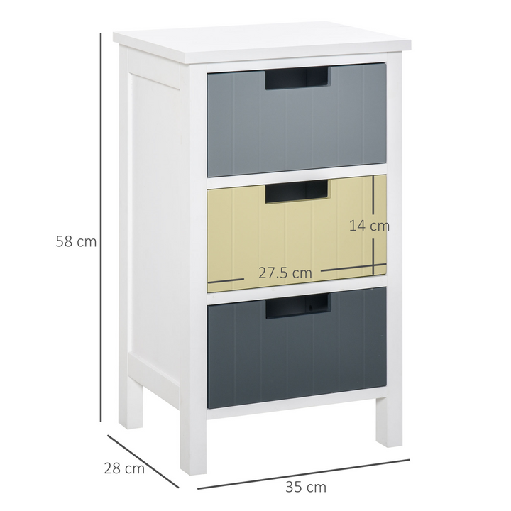 Multi-Colored Storage Tower with Drawers - Durable Wood Top, Perfect for Closets, Bedrooms, Nurseries, and Hallways - Premium  from Home Treasures - Just £54.99! Shop now at Home Treasures