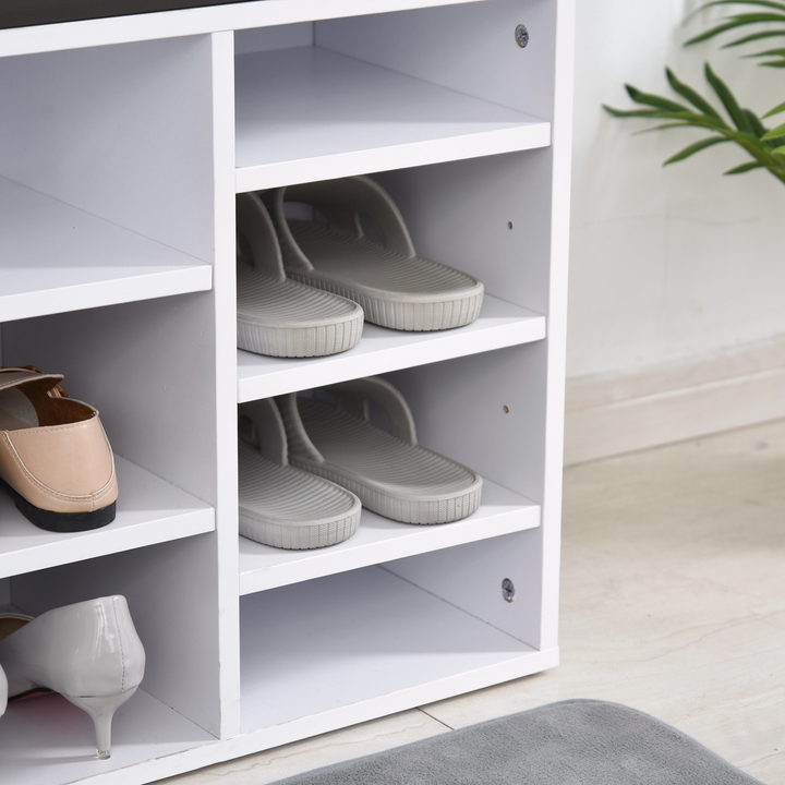 Multi-Storage Shoe Rack with 14 Compartments - White - Premium  from Home Treasures - Just £103.99! Shop now at Home Treasures